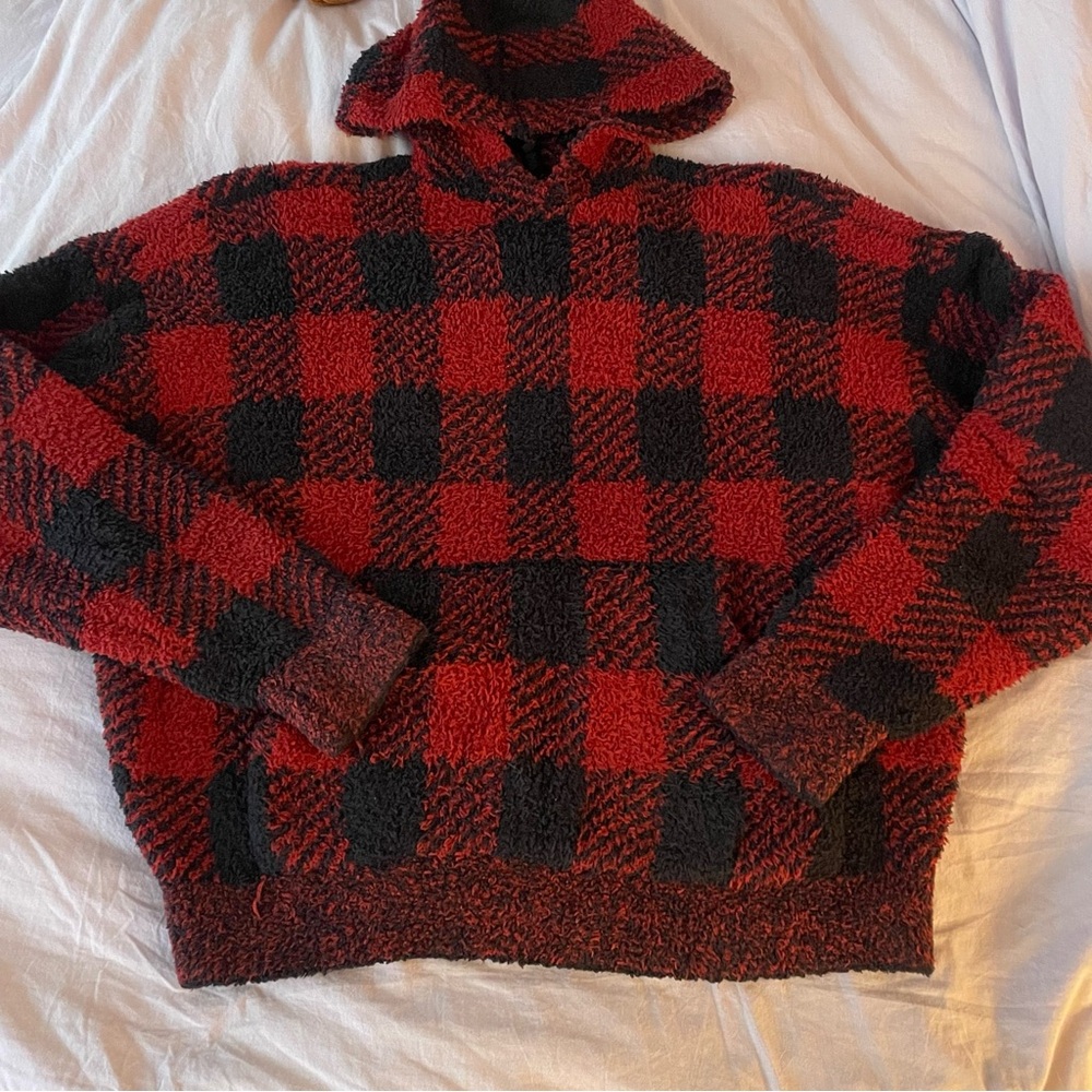 skims cozy knit hoodie